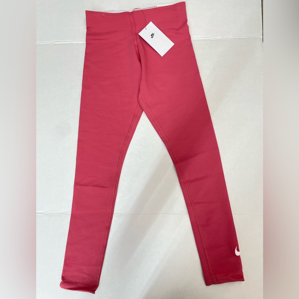 Nike Girls Sportswear Swoosh Leggings pink
